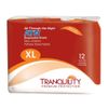Tranquility ATN Adult Disposable Briefs, Refastenable Tabs with All-Through-The-Night Protection, XL (56 inch-64 inch) - 12ct (Pack of 1), White