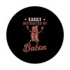 Easily Distracted Bacon Design For Bacon Strips Lover PopSockets Adhesive PopGrip