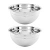 Norpro Stainless Steel Bowl 3 Quart Silver 2 Pack