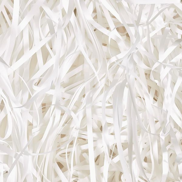 HXJDAM 500g Füllmaterial Geschenk, Geschreddertes Papier Für füllmaterial Geschenkbox, Füllmaterial Für Pakete, Festival Geschenk Dekoration. Weiß 500g
