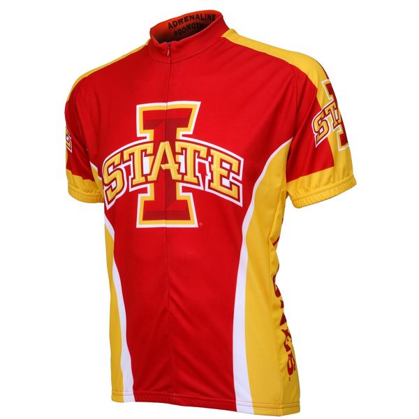 Adrenaline Promotions Iowa State Cycling Jersey,Red, XX-Large