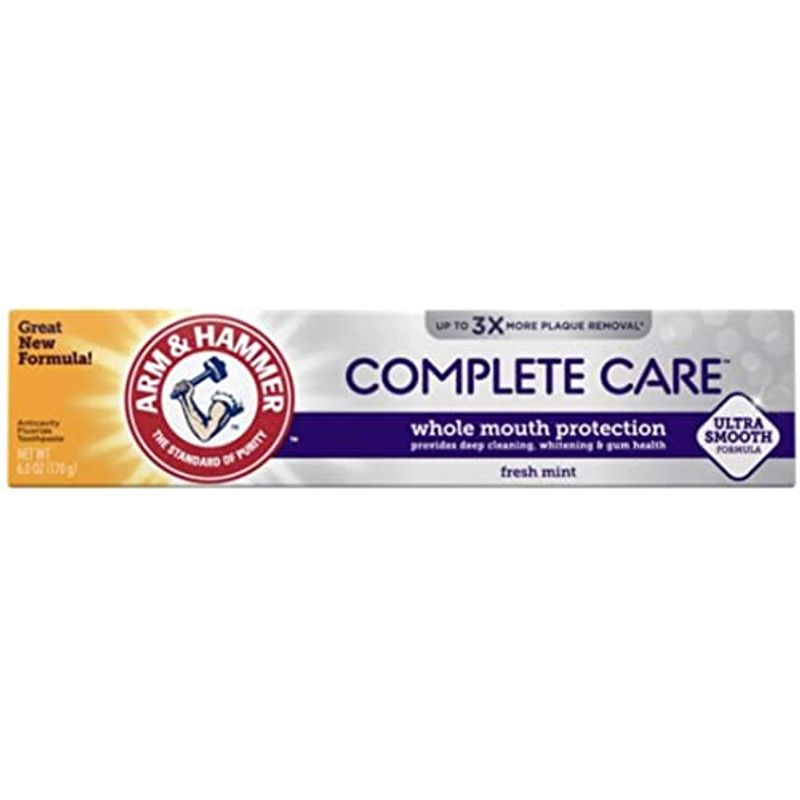 ARM & HAMMER Complete Care Fluoride Anticavity Toothpaste, Fresh Mint 6 ...