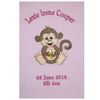 Monkey Mike Personalised Applique Super Soft Fleece Blanket – 6 Blankets Available