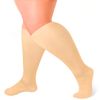 Uccellino Large Size Beige Compression Socks, Loose, Plus Size, Compression Socks, Support Socks, Stretch (3 Pair Set, 3XL), beige