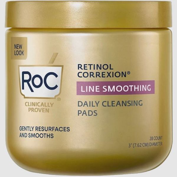 RoC Retinol Correxion Line Smoothing Daily Cleansing Pads 28 Ct