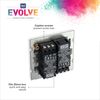 BG Electrical Evolve Double Dimmer Switch, 2-Way Push On/Off
