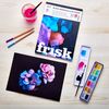 Frisk A4 Black Watercolour Paper Pad