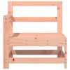 Outdoor Backrest And Armrest Solid Wood Garden Corner Sofa (Natural)