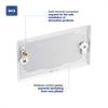 BG Electrical Double Blank Plate