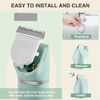 Waterproof Bikini Trimmer Women Electric Razor for Bikini Legs Pubic Hair Rechargeable Electric Shaver for Women Hair Removal with Snap-in Ceramic Blades IP7X Washable Head,Wet and Dry Use,Green