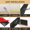 Vinyl Wall Base Baseboard Molding Trim 4"x 40FT Flexible Self Adhesive Black