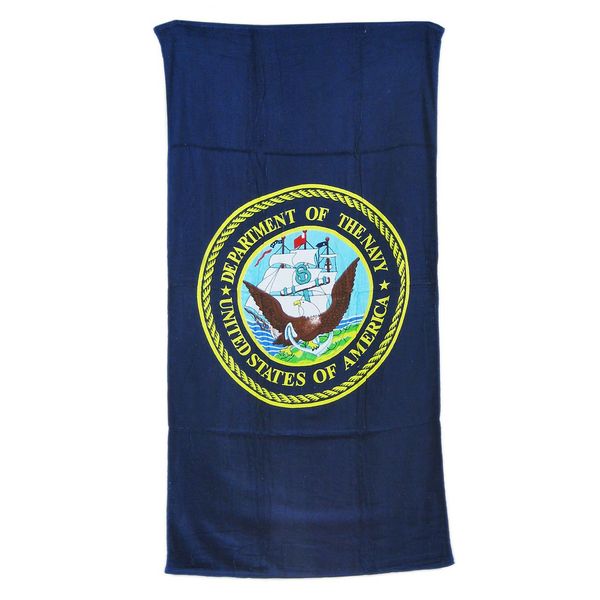 United States Navy Blue Beach Towel 60 x 30 USN