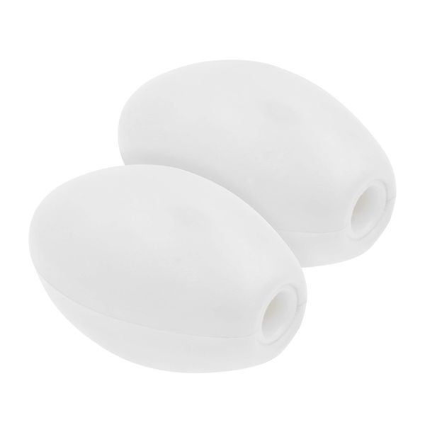 JEZERO Deep Water Fishing Floats: Great for Trail Markers, Dock Floats, Swim Buoy, Kayak Anchor Kit, Pool Buoy, Crabbing & Boats | 2 Pack - White, 6" x 3" (Sfloat- W-2PK)