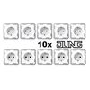 Jung AS 500 Alpine White, Set of 10