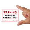 Signs & Labels | Warning: Only with Permission | Medium