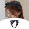 AIXITONG Hair Hoop Printed Bow Tie Hair Band Vintage Big Bow Hairband for Women Sports Workout