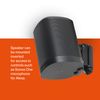 Mountson Wall Mount for Sonos One, SL & Play:1 (Twin Pack, Black)