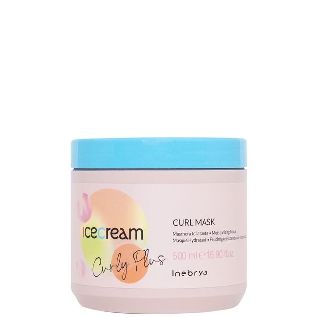 Inebrya Ice Cream Curly Plus Kıvırcık Saçlar İçin Nemlendirici Maske 500ml