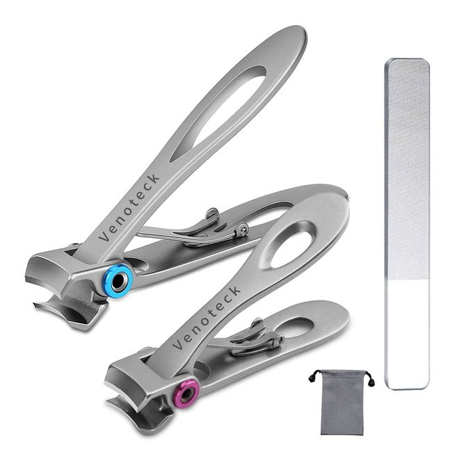 Nail Clippers Set Toenail Clippers for Thick Nails Fingernail Clipper for  Men Women