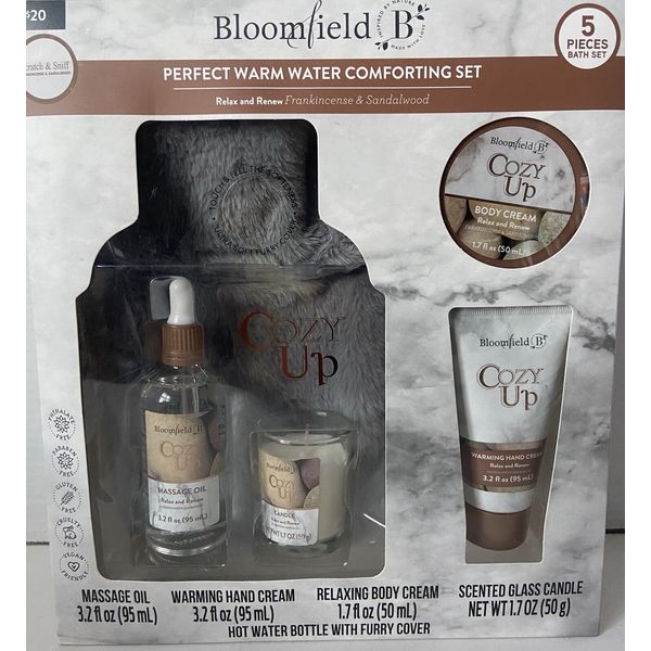 Bloomfield Warm Water Comforting Set- Frankincense/Sandalwood Hot Water Bottle