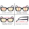 Eyekepper 4 Pack Reading Glasses Blue Light Blocking Oversized Square Computer Eyeglasses Yellow Tinted +0.00