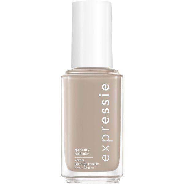 essie Expressie Nail Polish Quick Dry Formula, No Base Coat and Top Coat Needed, Vegan, Angled Brush, Grey Nail Varnish 360 Binge Worthy