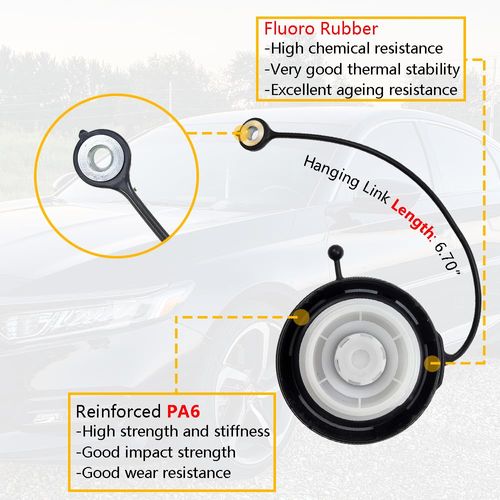 17670-SHJ-A31 Gas Cap Fuel Tank Cap | Fit for Honda Accord CRV CRZ Element Odyssey Pilot Ridgeline S2000, Acura MDX RSX TL TSX 2005 2006 2007 2008 2009 2010 2011 2012 2013 2014 | OE 17670SHJA31