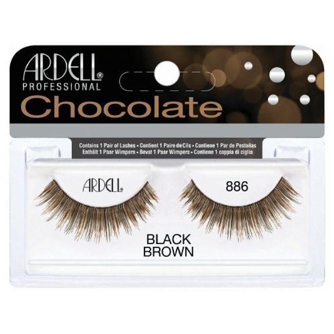 (3 Pack) ARDELL Professional Lashes Chocolate Collection - Black Brown 886