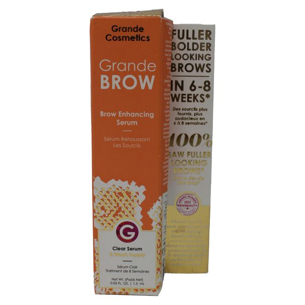 Grande Cosmetics Grande BROW Brow Enhancing Serum (Clear Serum) 0.05 Ounce