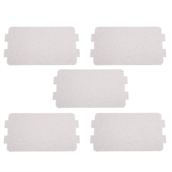 Haofy Ymiko 5PCS Microwave Oven Mica Plate Sheet, Universal Use Microwave Oven Replacement Repairing Accessory, Waveguide Cover Replacement Parts, 4.6 * 2.5 in