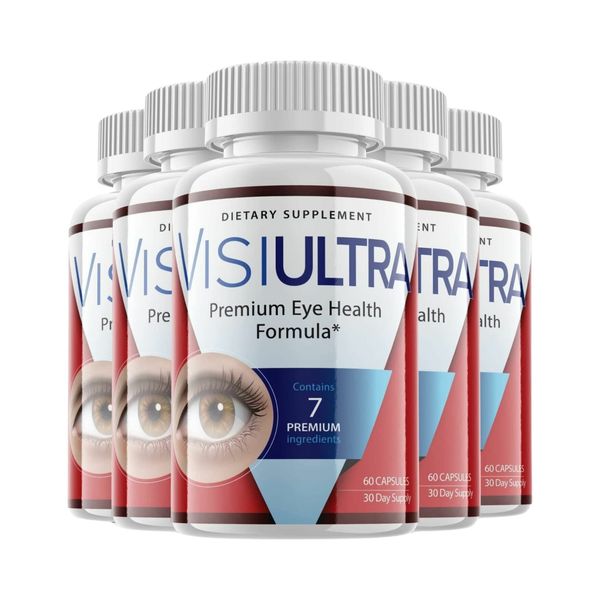 5-Pack Visiultra Premium Eye Health Supplement, Supports Healthy Vision-300 Caps