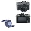 BoxWave Cable Compatible with Fujifilm X-T30 - miniSync - USB-A to USB Type-C, Retractable Cable 5 Pre-Set Lengths Avoid Tangles