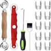Window Screen Repair Kit Spline Roller and Installer Clips for Mesh Screens