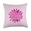 Pink Power Unleashed Throw Pillow