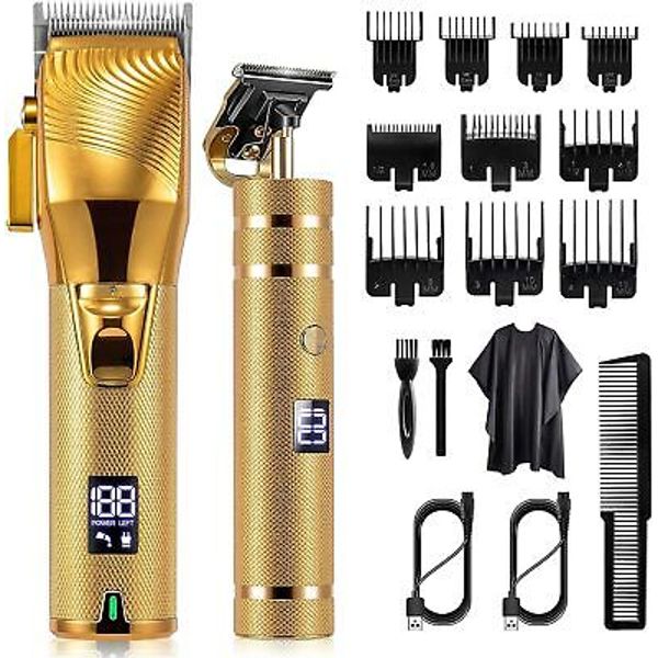 Hair Cutting Kit Pro Hair Clippers for Men Barber Clipper Cordless Beard Trimmer