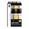 Marabu 120200087 Acrylic Paste Assortment, 3 x 100 ml