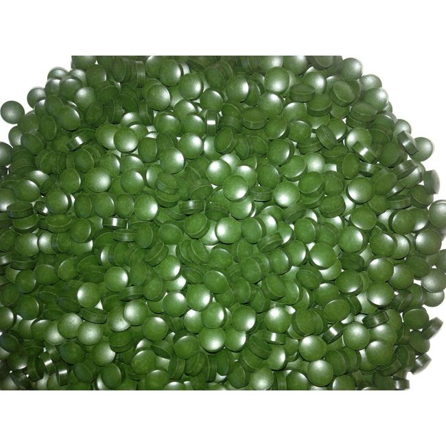 Chlorella tablets (cold-pressed, 5 lbs BULK, approx. 9091 tablets, Raw Power)