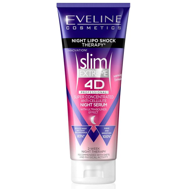 Eveline Cosmetics Slim Extreme 4D Süper Konsantre Selülit Kremi, Gece Lipo Şok Terapisi