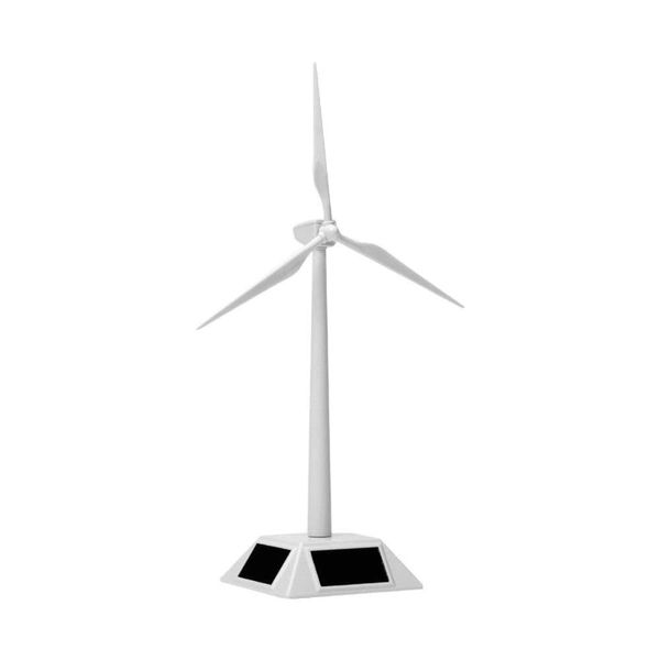 FMTSWDM03 Buildable Solar Windmill, White, Tabletop Object, Educational Toy, For Free Research, Wind Turbine, Eco Learning, Interior, Windmill, Learning Materials, Gift