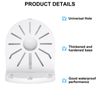 PATIKIL Dome Security Camera Mount 6.7 Inch, 2 Pack Universal Dome Right Angle Wall Mounting Bracket Junction Box Plastic, White