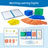 stochastic box Foam Base Ten Blocks for Math Place Value Blocks,Early Counting Manipulatives, Math Counters, Math Cubes for Kids Math Learning Tools in School Home