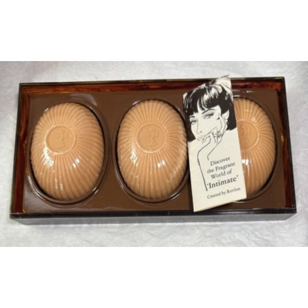 Revlon Intimate Perfumed Bath Soap - New in Plastic - Three Bars 3.6 Ounces Each