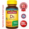 Nature Made Vitamin D3 2000 IU (50 mcg) Tablets 100 - Exp. 4,7/25
