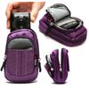 Navitech Purple Digital Camera Case Bag Compatible with The Sony DSCHX90