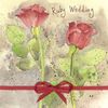 ALEX CLARK Ruby Anniversary Roses Card