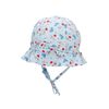 Sterntaler Mädchen Blue Flower Hut, türkis, 53