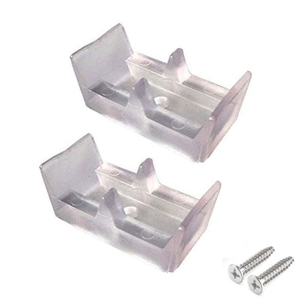 Gordon Glass® Framed Sliding Shower Door Clear Bumpers - (Set of 2)