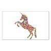 CafePress Prismatic Rainbow Unicorn Sticker Rectangle Bumper Sticker Car Decal