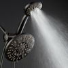 AquaDance Multi-Setting Oil Rubbed Bronze Rainfall Shower Head Combo – 6 FT Hose