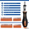 51Pc Compact Hand Tool Kit Orange Screwdriver+Dr